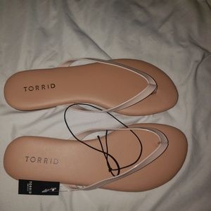 Torrid nude flip flops